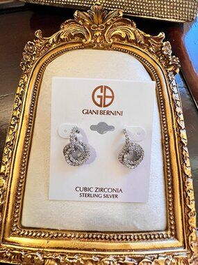 Giani Bernini | Sterling Silver & Cubic Zirconia Earrings | NWT